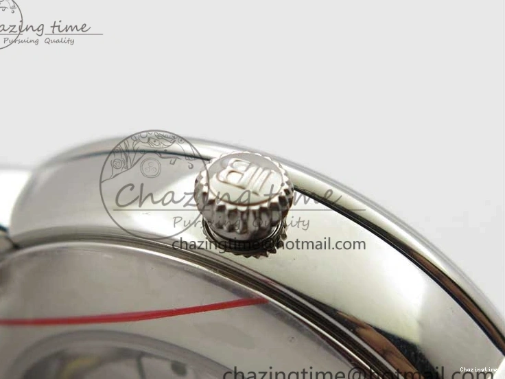 0311 MultiPurpose Villeret 6654 SS Complicated Function OMF 1:1 Best Edition White Dial on Black Leather Strap A6654 V 7901